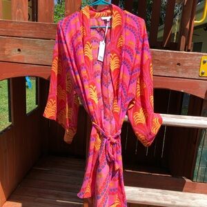 Rose & Olive Kimono / Duster / Robe / Swim Coverup M